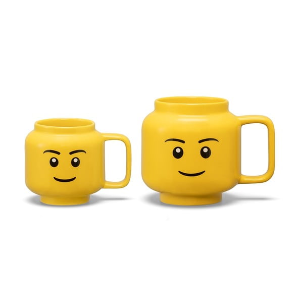 Tazza per bambini in ceramica gialla 255 ml Head - LEGO®-image-3