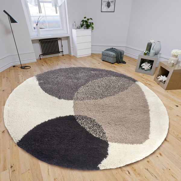 Tappeto rotondo beige ø 160 cm Arti - Hanse Home-image-1