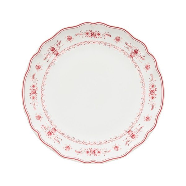 Piatto rosso/bianco in gres ø 27 cm Vila – Costa Nova