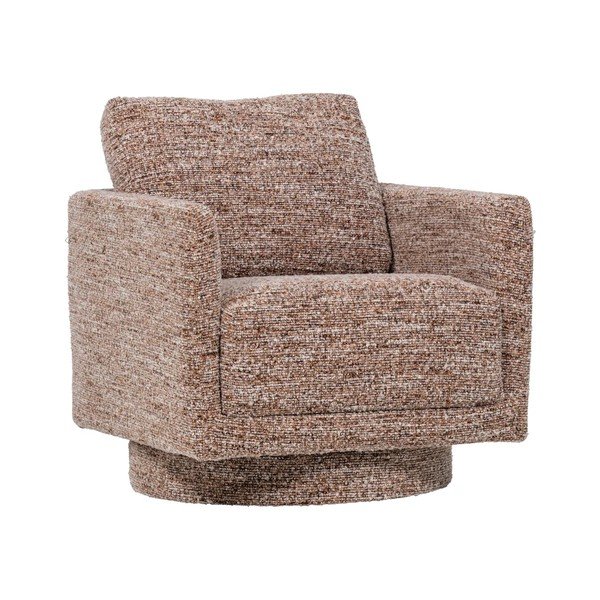 Poltrona rosa polveroso girevole Oska – WOOOD