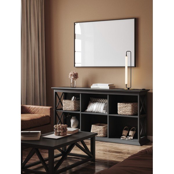 Lampada da tavolo LED bianca/nera opaca in metallo (altezza totale 68 cm) Wetro – Nova Luce-image-1