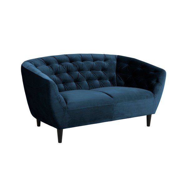 Divano in velluto blu scuro, 150 cm Ria - Actona-image-2