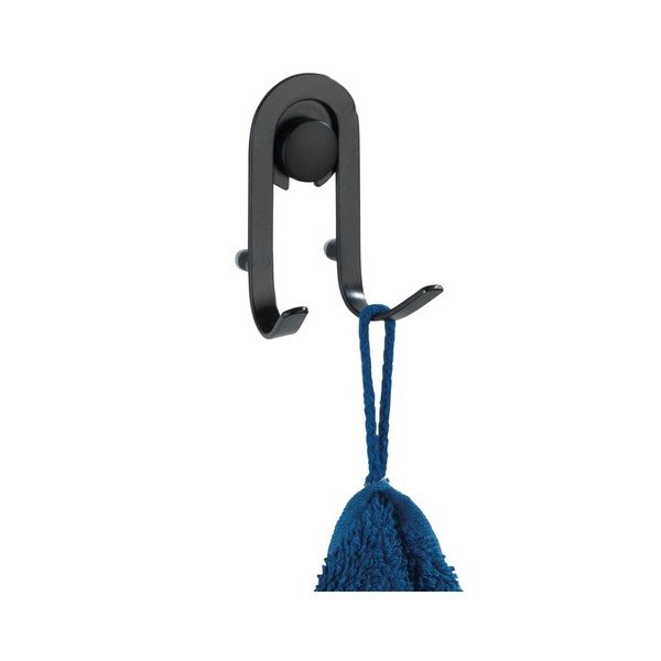 Set di 2 ganci da parete neri Classic Plus - Wenko-image-1