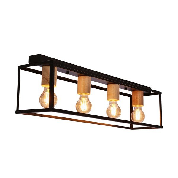 Lampada da soffitto nera 17x70 cm Retro - Candellux Lighting-image-1