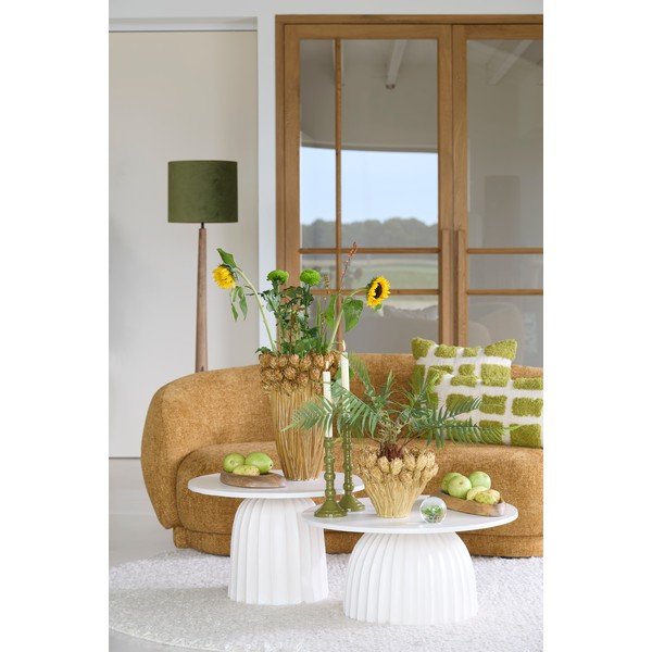Tavolino rotondo in metallo ø 60 cm Veglia – Light & Living-image-1