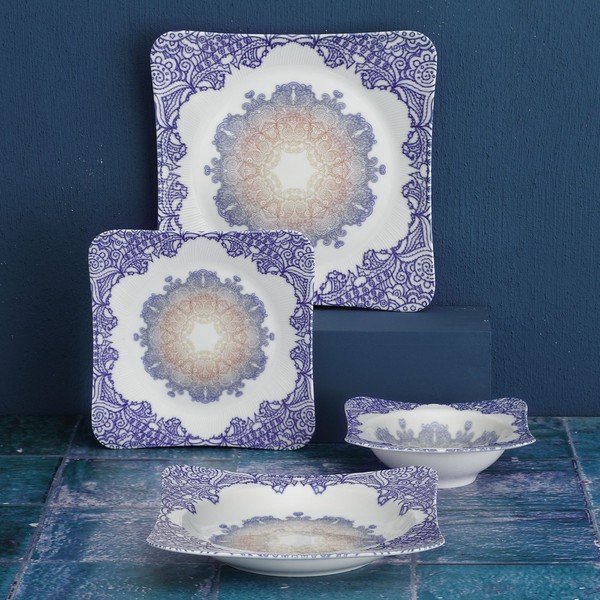 Set da pranzo in porcellana 24 pezzi Orient - Güral Porselen-image-1