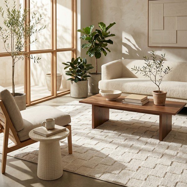 Tappeto crema 120x170 cm Mosaic - ESTE-image-1