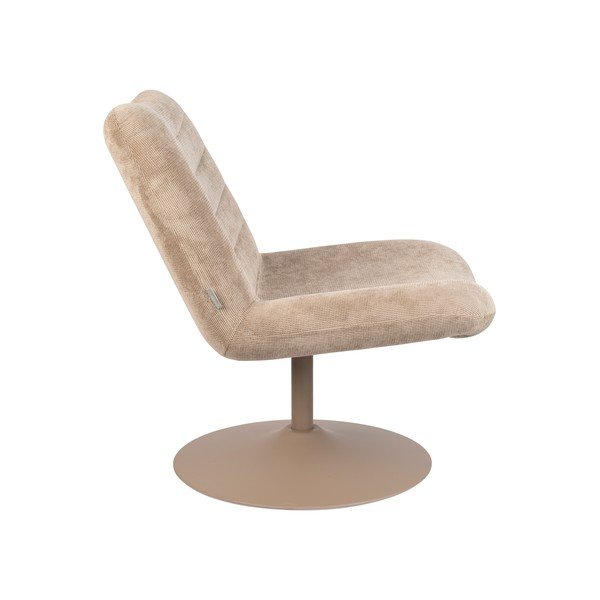 Poltrona in velluto beige Bubba - Zuiver-image-3