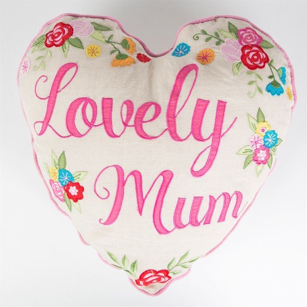 Polštářek Sass & Belle Lovely Mum Heart