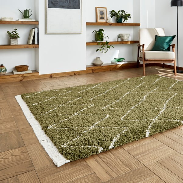 Tappeto verde 120x170 cm Boho – Think Rugs-image-2