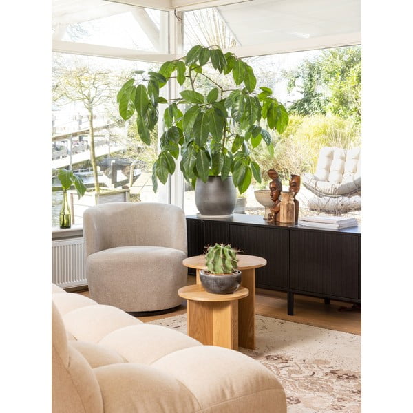 Tavolini rotondi in set di 2 pezzi ø 45 cm Lina - WOOOD-image-1