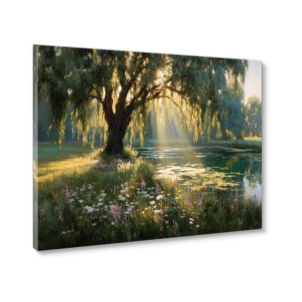 Dipinto 113x85 cm Sunlit Willow – Styler-image-3