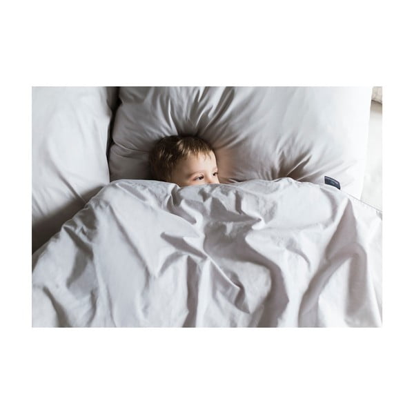 Copripiumino in cotone egiziano grigio chiaro 155x200 cm Perla - WeLoveBeds-image-3