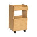 Tavolino da servizio con effetto rovere su ruote 35x40 cm Forma – Hübsch