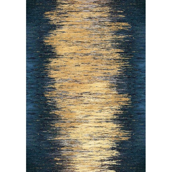 Passatoia gialla/blu scuro lavabile 80x200 cm Goldie – Vitaus