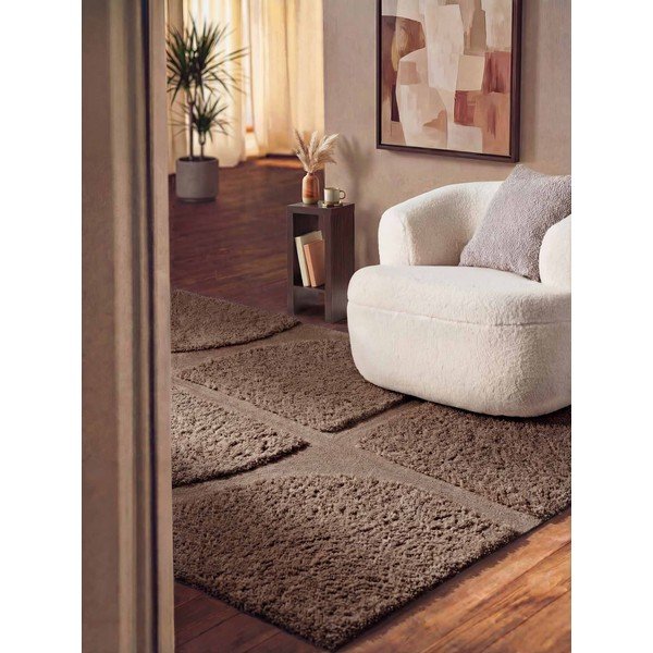 Tappeto marrone tessuto a mano 200x300 cm Lambeth Jasper – Ted Baker-image-1