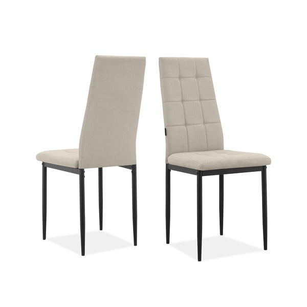 Set di sedie da pranzo beige 2 pz Becca - Støraa-image-3