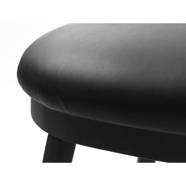 Panca nera in similpelle Gain - Unique Furniture-image-4