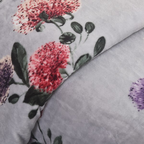 Set copripiumino e federa grigio chiaro in micropile per letto singolo 140x200 cm Margot – My House-image-3