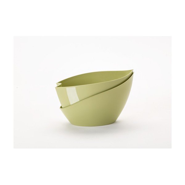 Vaso autoinnaffiante verde pastello Doppio - Plastia-image-1