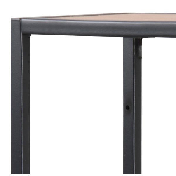 Libreria da parete nera-color legno naturale effetto rovere 75x91 cm Seaford - Actona-image-4