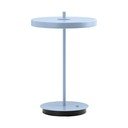 Lampada da tavolo LED azzurra in metallo con paralume in metallo (altezza totale 31 cm) Asteria Move – UMAGE