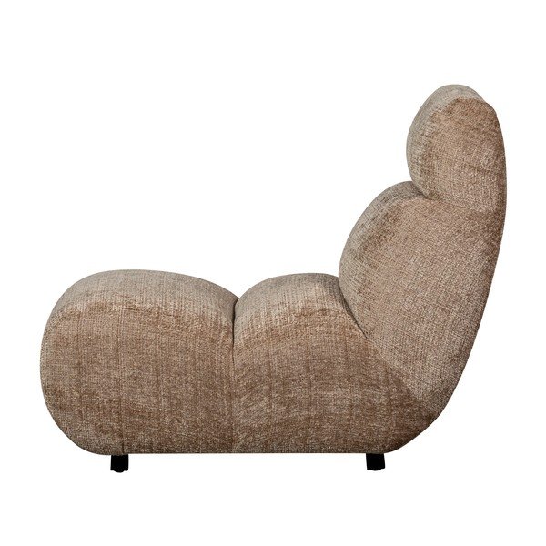 Poltrona marrone chiaro con rivestimento in ciniglia Observe – WOOOD-image-4