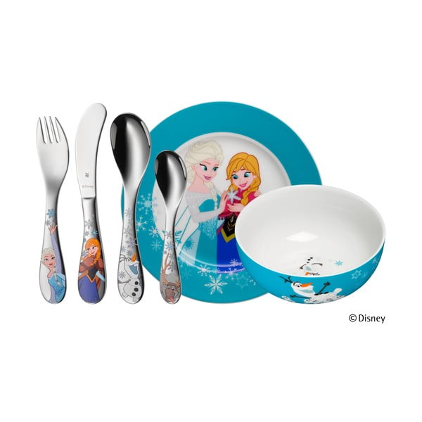 Set di 6 pezzi di posate e stoviglie in acciaio inossidabile per bambini Frozen Disney Frozen - WMF