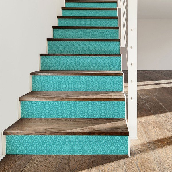 Sada 2 samolepek na schody Ambiance Stairs Stickers Metten, 15 x 105 cm