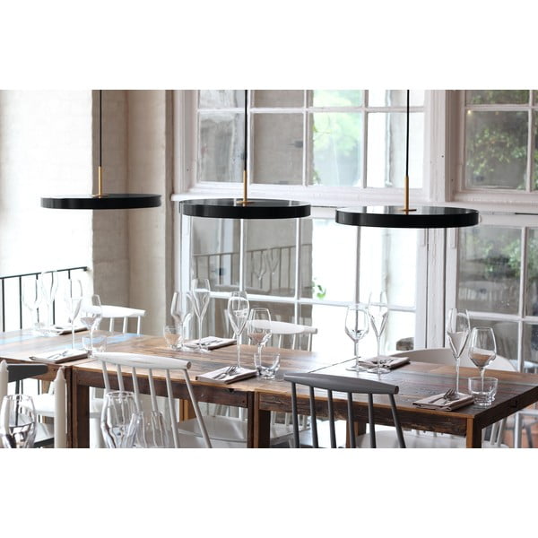 Apparecchio a sospensione LED nero con paralume in metallo ø 31 cm Asteria Mini - UMAGE-image-3