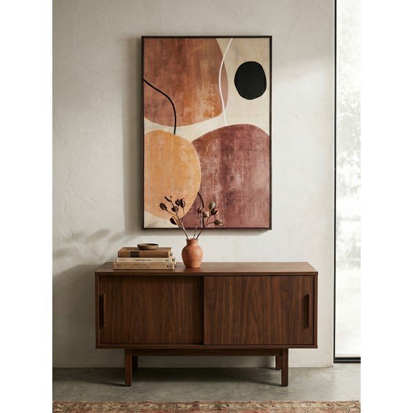 Dipinto stampato/con elementi dipinti a mano con cornice inclusa/dipinto su tela 83x123 cm Gallery – Bizzotto-image-1