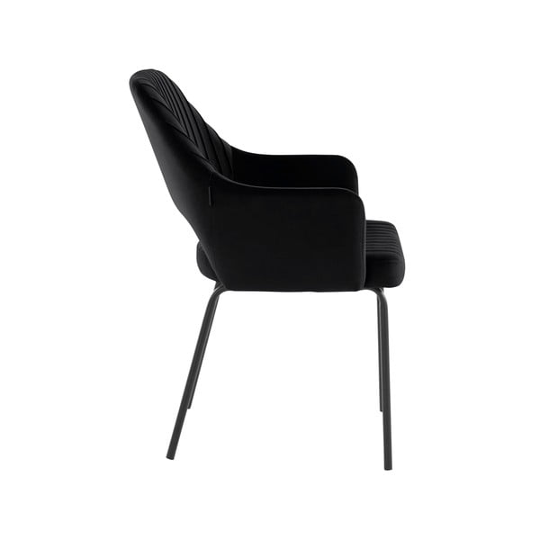 Sedie da pranzo in velluto nero in un set di 2 pezzi Britney - Støraa-image-4