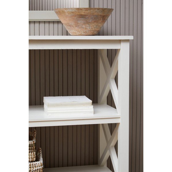 Scaffale bianco in pino massiccio 40x81x81 cm Heritage – Premier Housewares-image-2