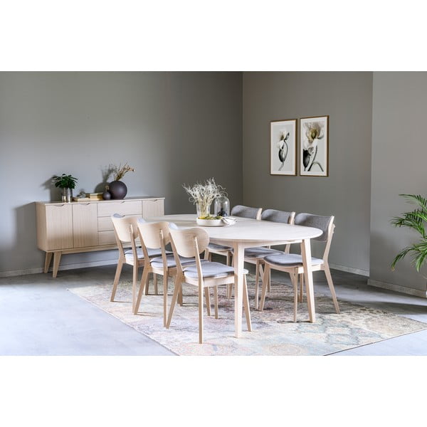 Tavolo da pranzo ovale pieghevole in rovere chiaro , 170 x 105 cm Filippa - Rowico-image-1