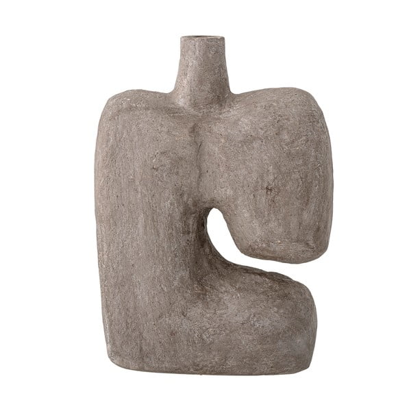 Vaso di carta decorativa grigio, altezza 36 cm Banael - Bloomingville-image-4