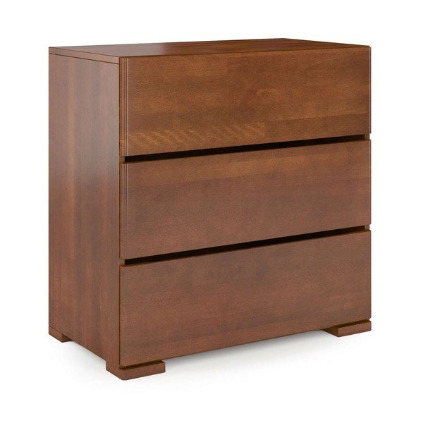 Cassettiera in faggio marrone , 80 x 81 cm Sandemo - Skandica