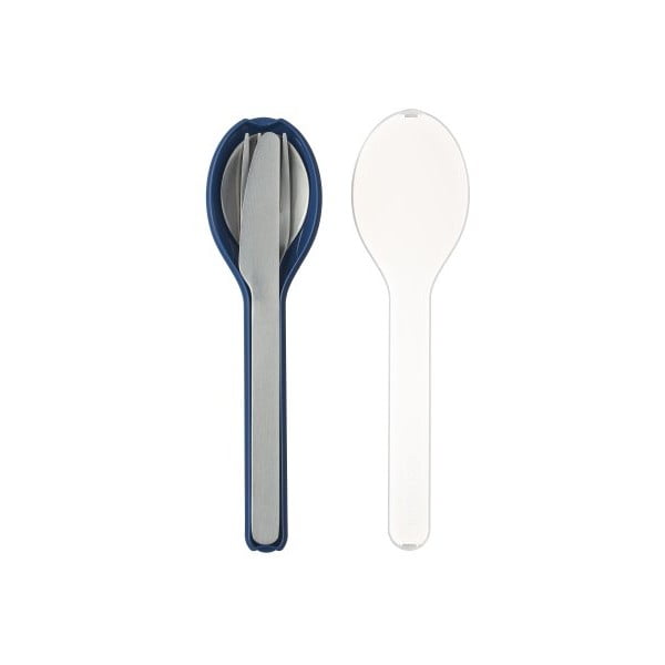 Set di posate da viaggio da 3 pezzi con confezione blu Ellipse - Mepal-image-2