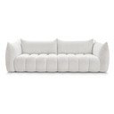 Divano bianco con rivestimento in bouclé 286 cm Azra – Bobochic Paris