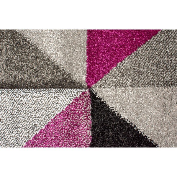 Tappeto Aurora Grigio Viola, 80 x 150 cm - Flair Rugs-image-1