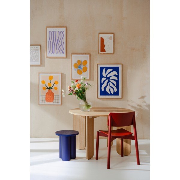 Sedia da pranzo rossa impilabile Wem – noo.ma-image-4