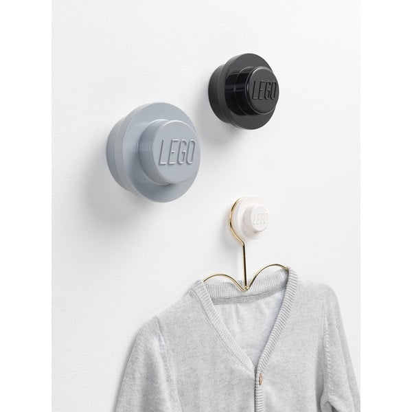 Set di 3 appendiabiti da parete Bianco e nero - LEGO®-image-1