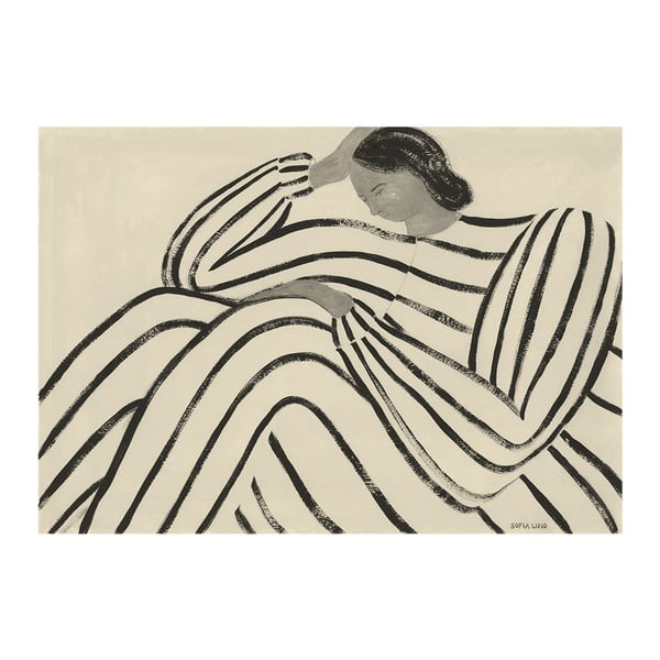 Poster 100x70 cm Waiting – Sofia Lind – The Poster Club