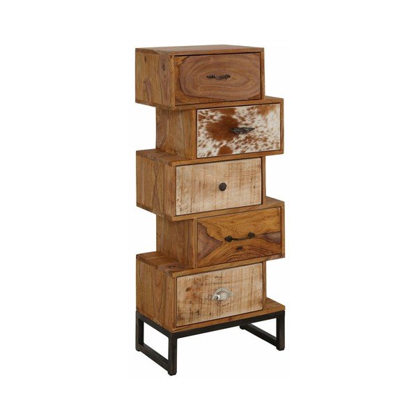 Cassettiera in legno Sheesham Himani - Støraa-image-2