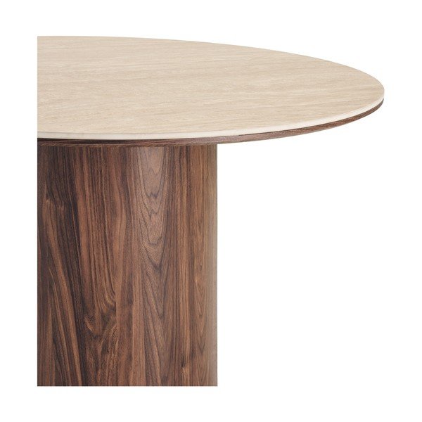 Tavolo da pranzo rotondo con piano in ceramica ø 120 cm Delphi – House Nordic-image-4