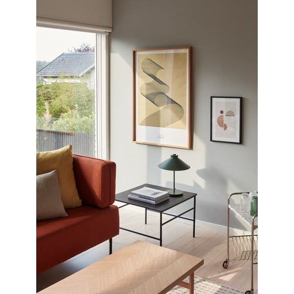 Lampada da tavolo verde scuro (altezza 38 cm) Shape - Hübsch-image-4