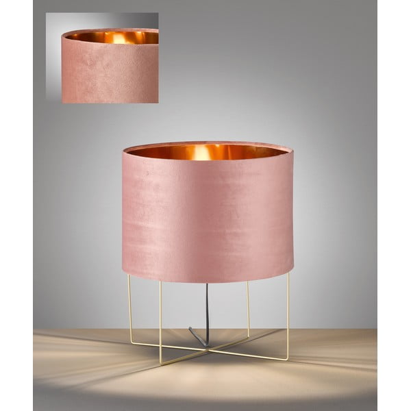 Lampada da tavolo rosa, altezza 43 cm Aura - Fischer & Honsel-image-2