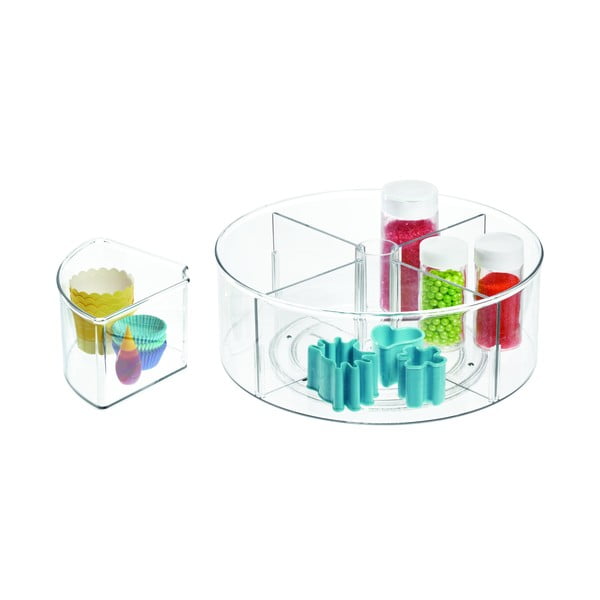 Contenitore rotondo trasparente iDesign The Home Edit, ⌀ 29 cm - iDesign/The Home Edit-image-3