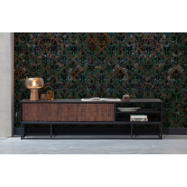 Lampada da tavolo in metallo arancione, altezza 28 cm - BePureHome-image-3