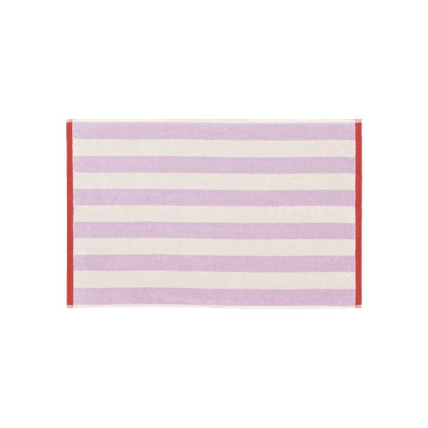 Asciugamano tipo terry lavanda/color crema in cotone 50x80 cm Gobo – noo.ma-image-2