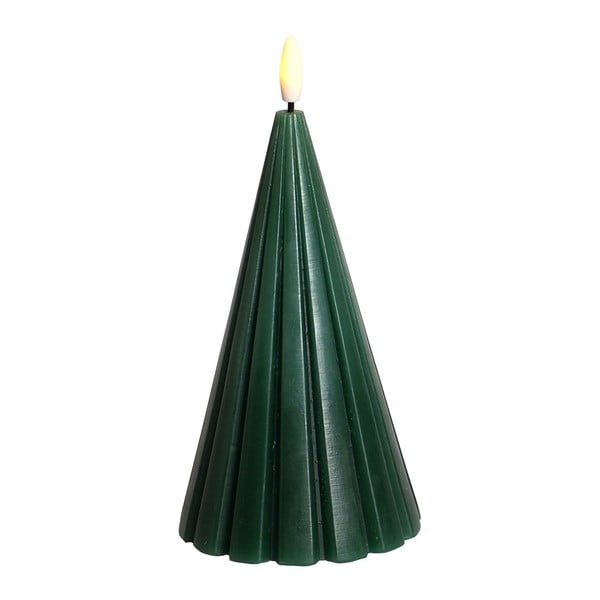 Decorazione natalizia luminosa in verde scuro ø 9,5 cm Laura – Sirius